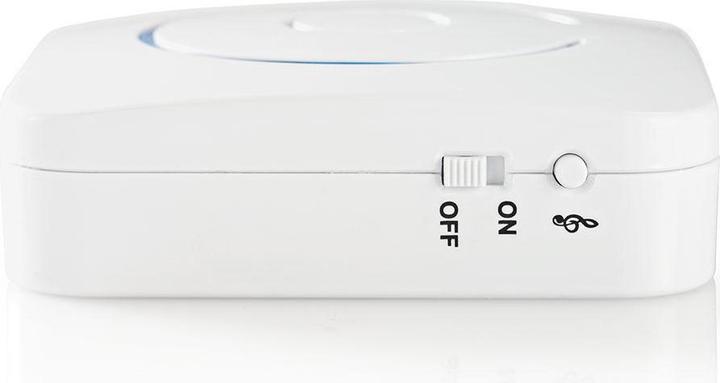 Actual product image Nedis Motion detector alarm - atterie powered - 85 dB - detector range 6 m - white/blue - 2 pcs. (6 m)