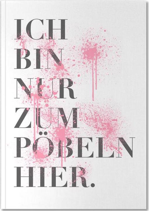 Produktbild Juniqe Pöbeln - Typografie & Symbole (A5, Gepunktet)