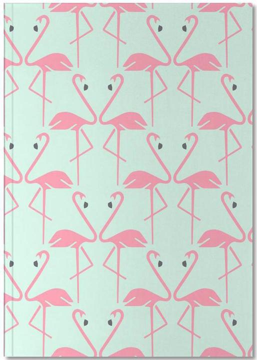 Actual product image Juniqe Pink Flamingos - Flamingos (A5, Dotted, Hardcover)