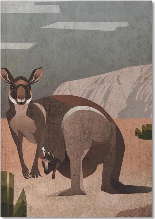 Produktbild Juniqe Känguru - Wildtiere (A5, Liniert)