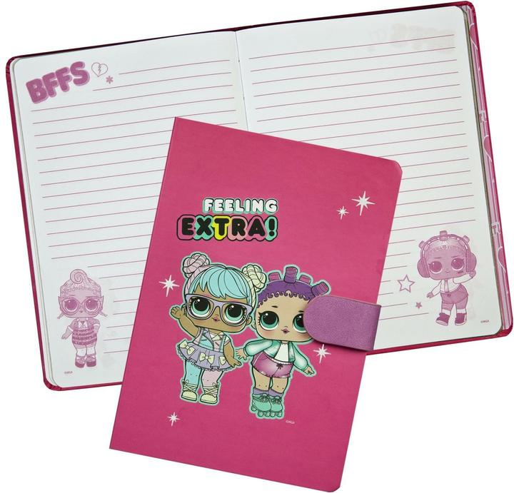 Image du produit Undercover Carnet de notes LOL Surprise 80 feuilles (18 x 12,5 cm, À rayures, Couverture rigide)