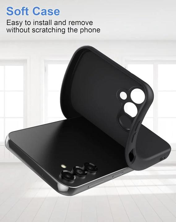 Actual product image RPD Samsung Galaxy S25 - Silikon Schutzhülle, schwarz (Samsung Galaxy S25)