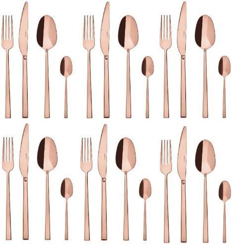Produktbild Sambonet Rock Besteck 24-tlg. copper (24 Stück, Besteck Set)