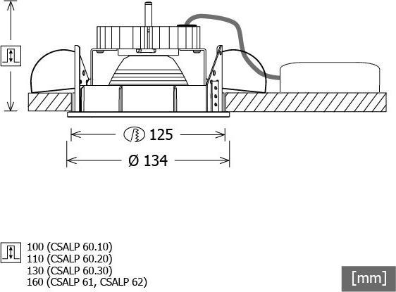 Immagine prodotto LTS Licht&Leuchten Faretto LED da incasso CSALP 60.3040.35D ws (3790 lm)