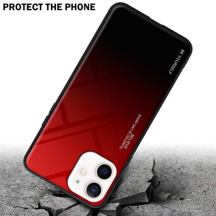 Produktbild Cadorabo TPU 2 Farben Glas Cover (Apple iPhone 12 mini)