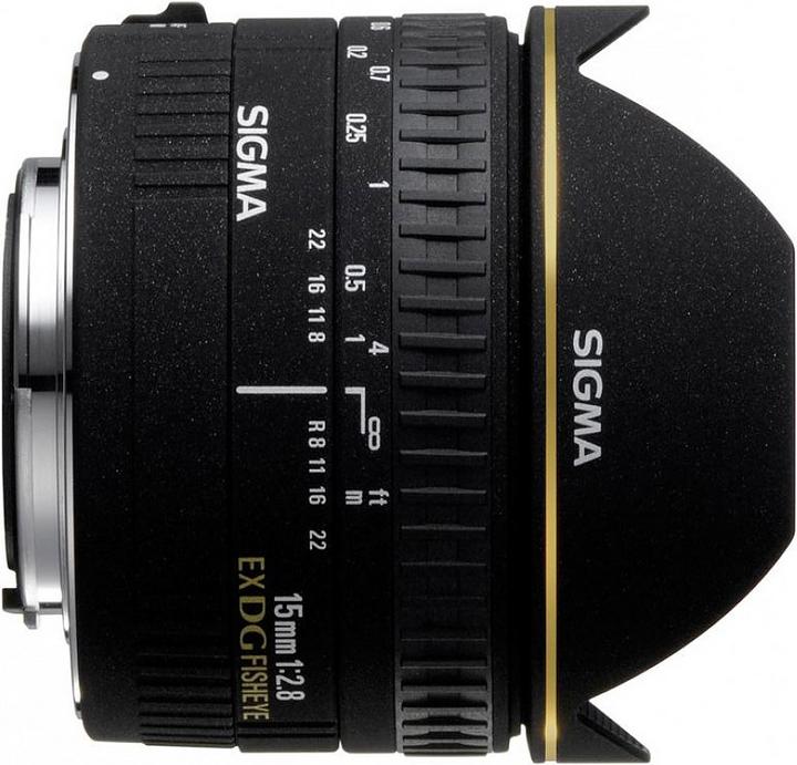 Produktbild Sigma 15mm, f/2.8 EX DG Diagonal Fisheye, Canon EF (Canon EF, Canon EF-S, Vollformat)