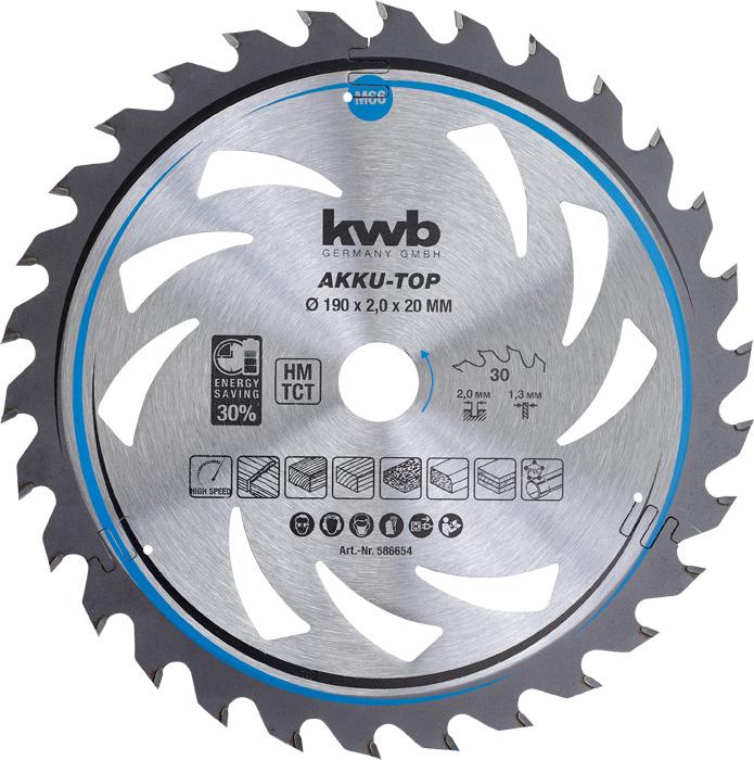 Actual product image kwb Carbide circular saw blade THIN CUT CIRCULAR SAW BLADE, HARDLOCKED