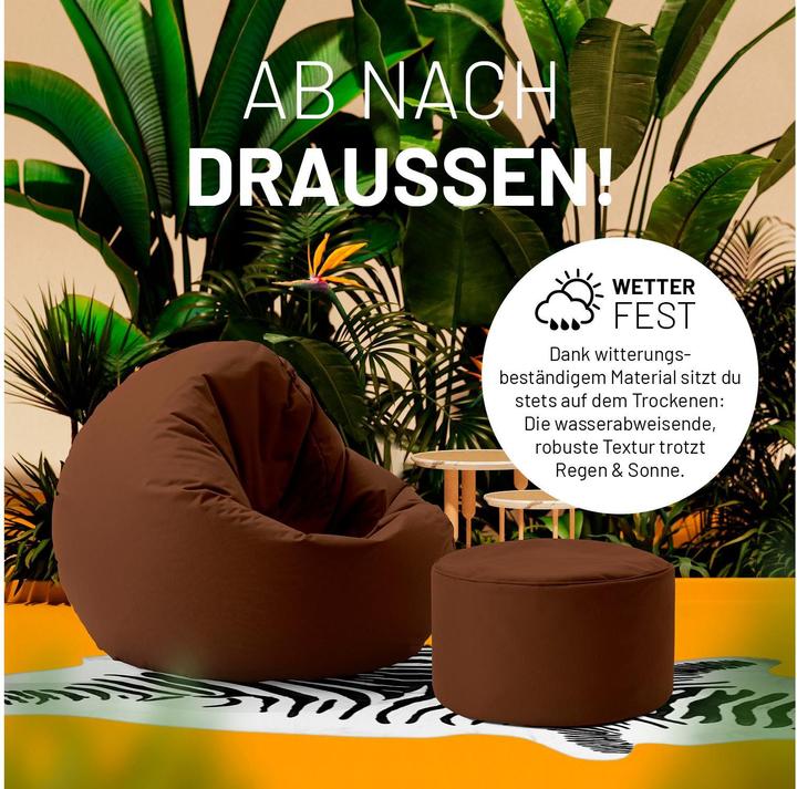 Immagine prodotto Lumaland Sitzsack 45 x 25 cm, Braun