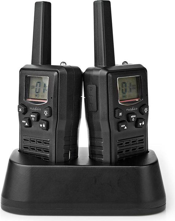 Produktbild Nedis Walkie-Talkie-Set 2 Hörer Bis zu 10 km Frequenzkanäle: 8 PTT / VOX Bis zu 6 Hours Ladestation (10 km)