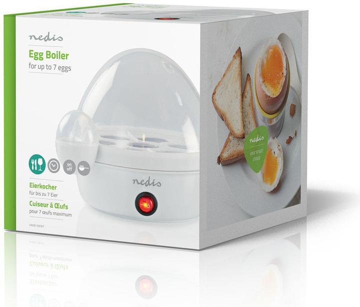 Actual product image Nedis Egg boiler - removable egg tray - with egg cup and measuring cup for exact water quantity (EU plug)