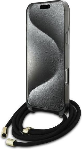 Image du produit Guess GUHMP16XHCTSGNSK iPhone 16 Pro Max 6.9" czarny/black hardcase Crossbody Cord Script MagSafe