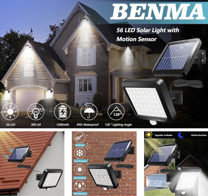 Immagine prodotto Benma Faretto LED solare (300 lm, IP65)