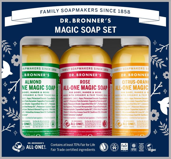 Produktbild Dr. Bronner's Dr.Bronner's Gift Box Assortiert (Flüssigseife, 180 ml)