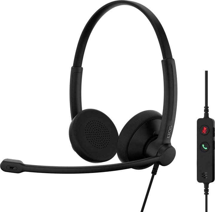 Actual product image EPOS IMPACT 100 UC STEREO USB-C+A (Cable, USB-A)
