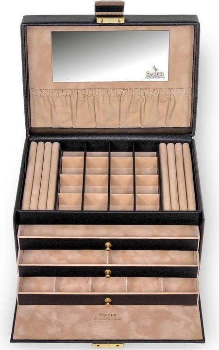 Produktbild Sacher 77.000.120443 - Schmuckkasten Lena saffiano schwarz