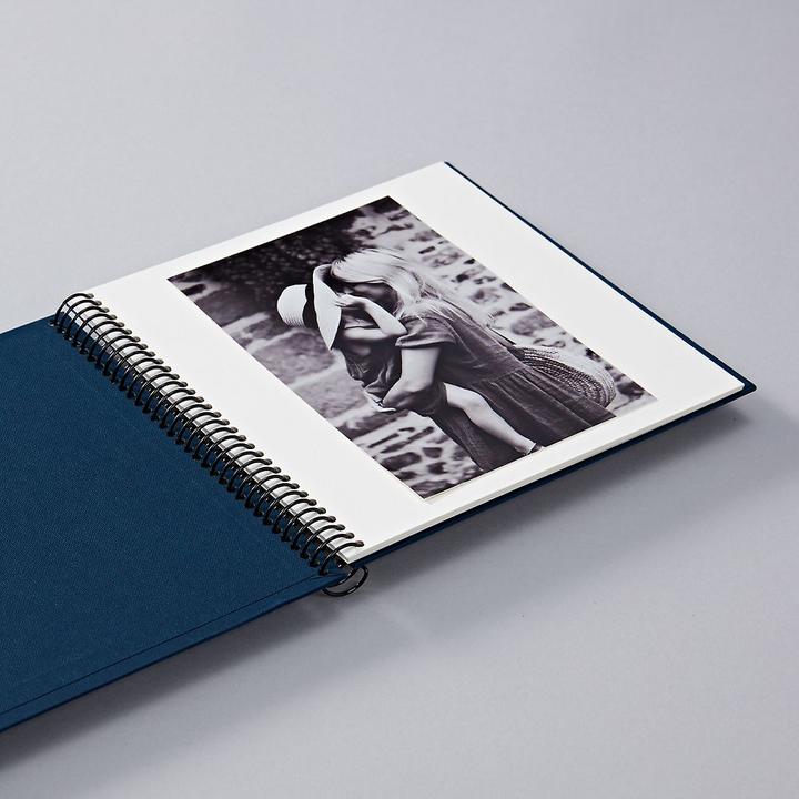 Actual product image Semikolon Photo album 17 x 17 cm orange, 20 cream white pages (10 x 15 cm, 9 x 13 cm)