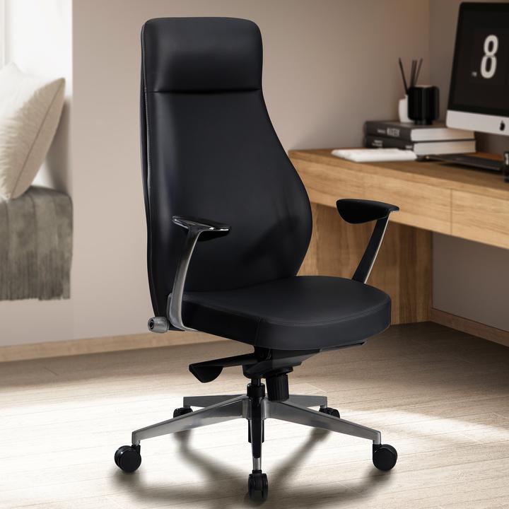 Produktbild FineBuy Bürostuhl FB58809 Kunstleder Schwarz