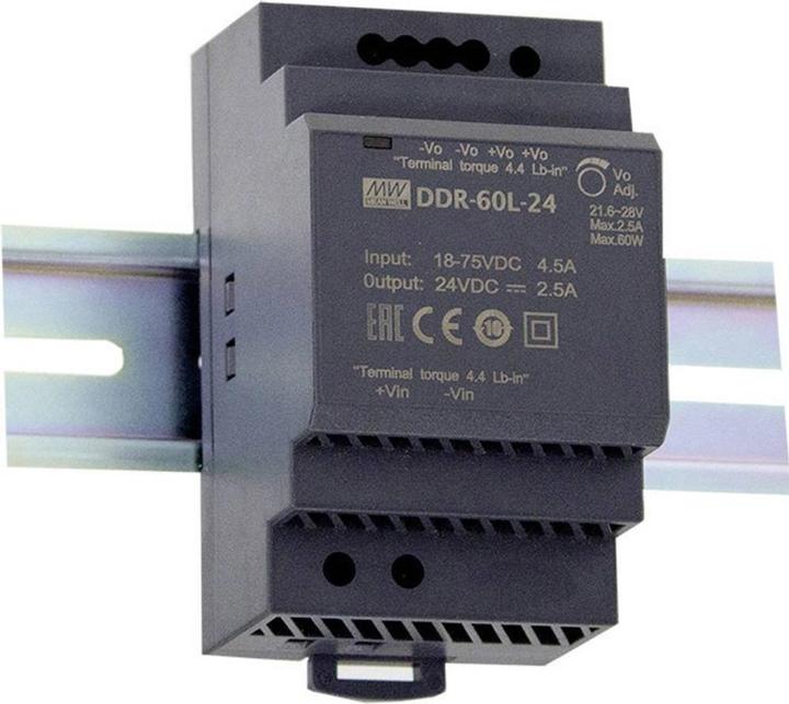 MeanWell Hutschienen-DC/DC-Wandler (DIN-Rail)