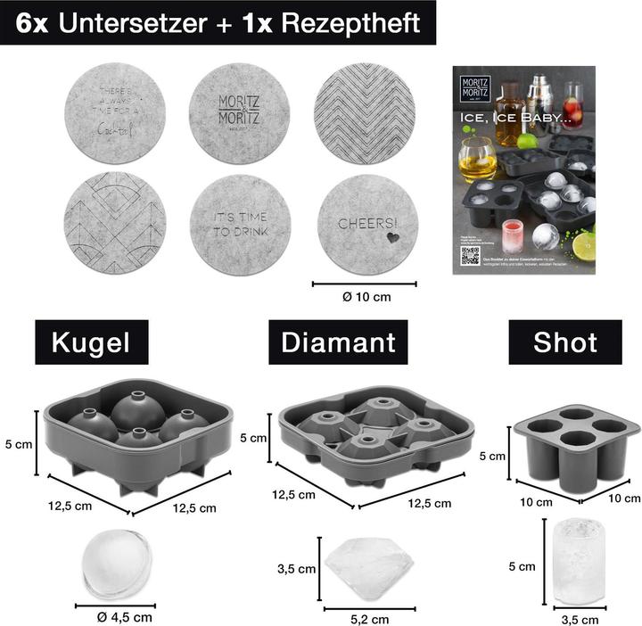 Actual product image Moritz & Moritz Ice Cube Mould Set