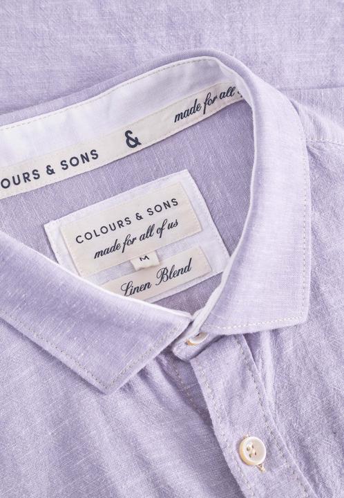 Actual product image Colours & Sons Kurzarmhemd Shirt-Linen Blend Kent (M)