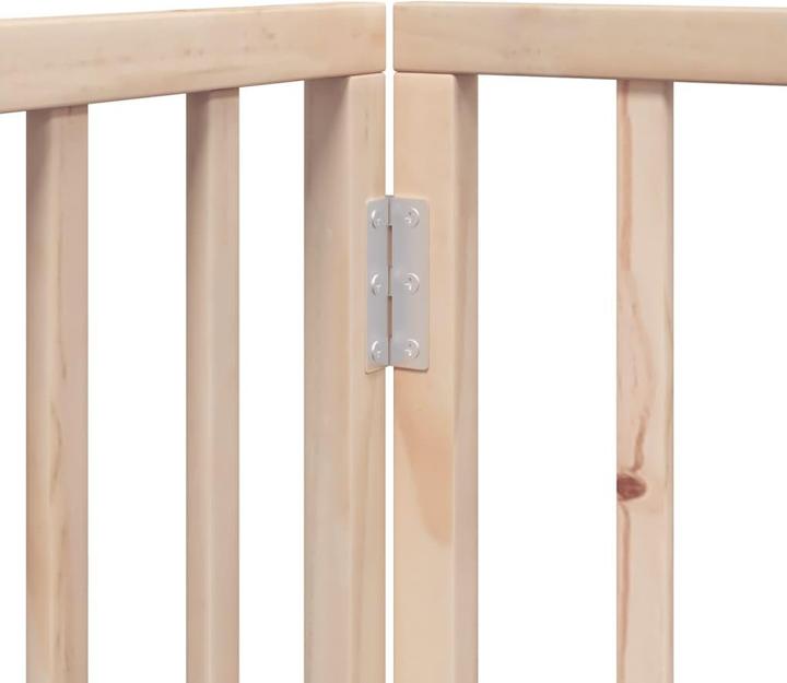 Produktbild VidaXL Hundetor mit Tür Absperrgitter Hunde Schutzgitter Faltbar 9-tlg. Holz
