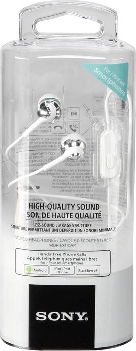 Actual product image Sony Mdr-Ex110ap (No noise cancelling, Cable)