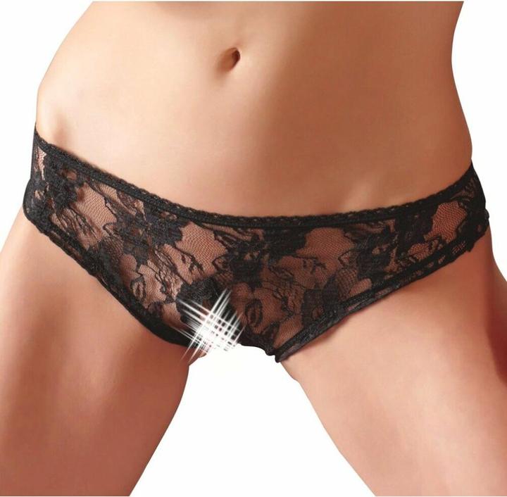 Image du produit Cottelli Collection Culotte sans entrejambe noire (XL)