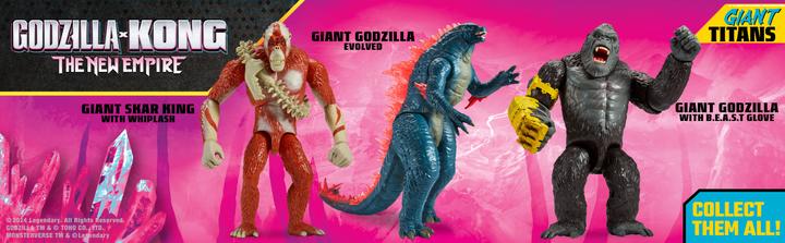Actual product image Playmates Godzilla × Kong: The New Empire Giant Titans Actionfigur Star King 28 cm