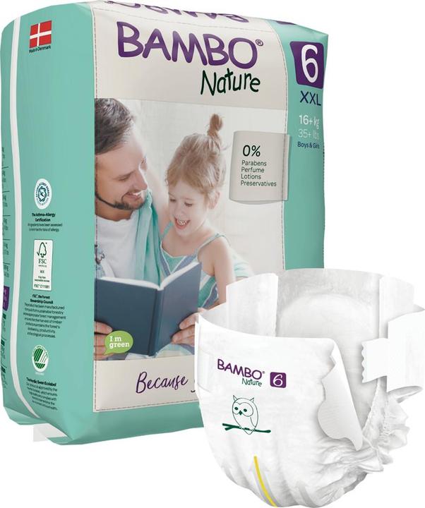 Immagine prodotto Bambo Pannolini bio (Dimensione 6, Pacco trasportabile, 20 Pezzo/i)