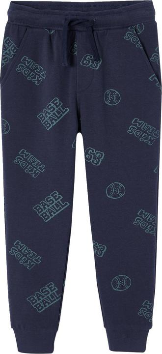 Vertbaudet Jungen Joggpants mit Baseballprint und Dehnbund, Bundweite verstellbar (98)