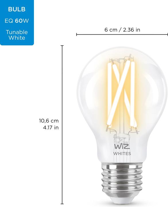 Actual product image WiZ Filament (E27, 6.70 W, 806 lm, 1 x, E)