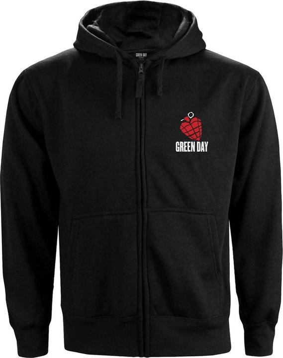 Green Day American Idiot Hoodie mit durchgehendem Reissverschluss