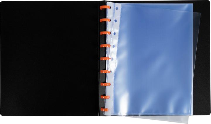 Image du produit Exacompta Protège-documents à anneaux avec pochettes détachables - 60 vues Exactive - A5 - Noir (A5, 90 x)