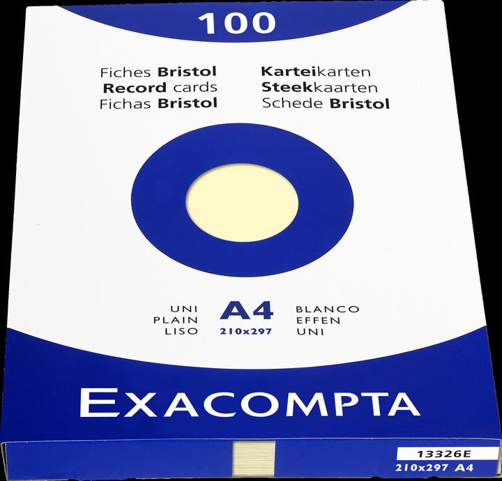 Produktbild Exacompta Karteikarten (210 x 297 mm, 205 g/m², 100 x)
