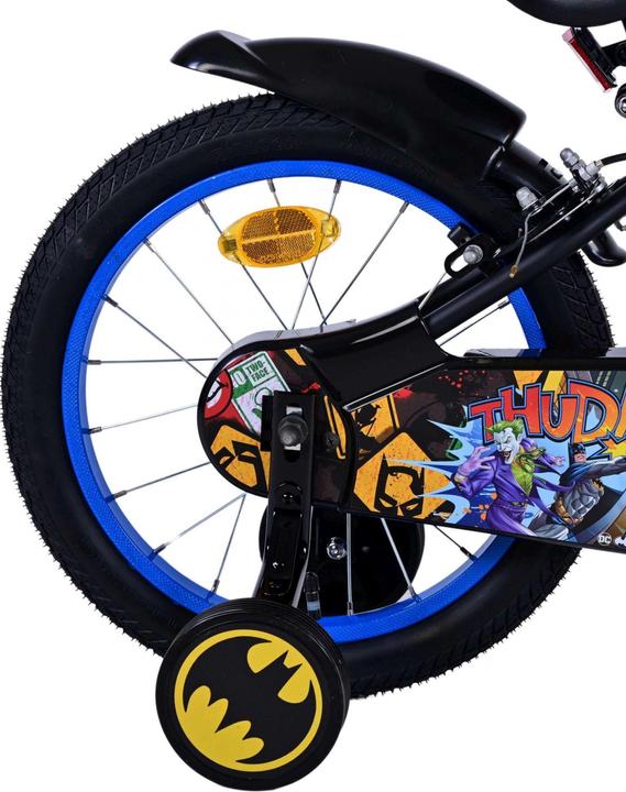 Immagine prodotto Batman Bicicletta per bambini da 16 pollici nera - sicurezza, comfort e divertimento tutto in uno!