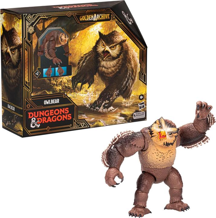 Productafbeelding Hasbro Dungeons & Dragons Gouden Archief beeldje Uil beer 21 cm