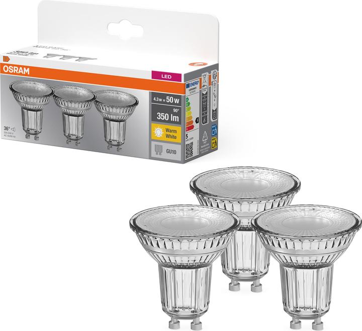 Immagine prodotto Osram Base Led Par16 (GU10, 4.30 W, 350 lm, 3 x, F)