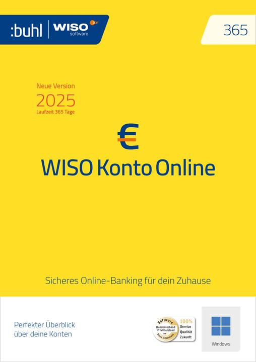 Produktbild Buhl Data Service WISO Konto Online 365 2025 Download Code (1 User, 1 Geräte/User, 12 Monate)