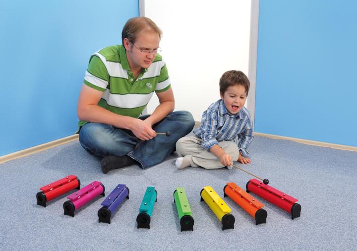 Actual product image Betzold Musik 8 colored round sound tubes (Percussion)