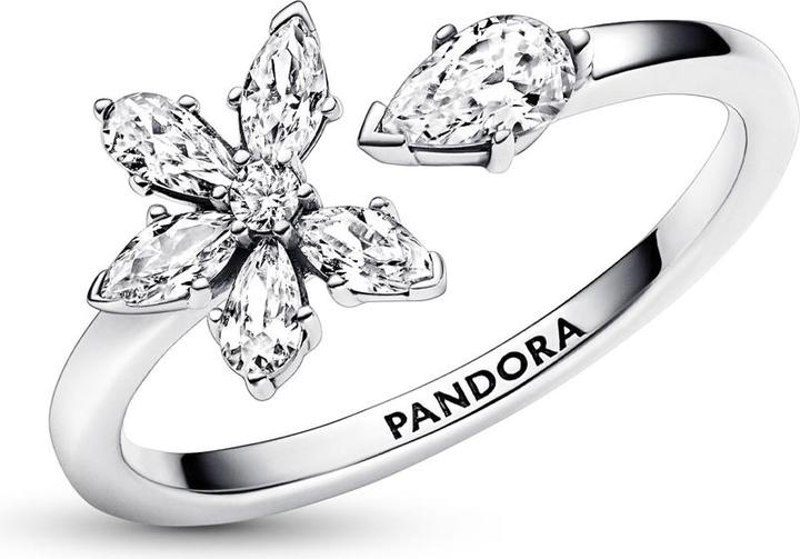Produktbild Pandora Funkelndes Herbarium Cluster Offener Ring (58, 925 Silber)