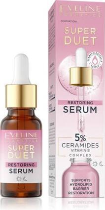 Produktbild NoName Eveline Super Duet Restoring Serum 5% Ceramide Vitamin E Complex 18ml (18 ml)