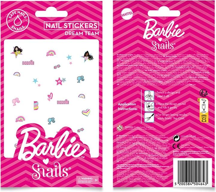Actual product image Snails Nail stickers Barbie Ballerine