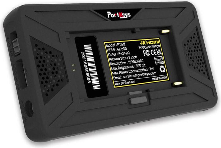 Productafbeelding Portkeys PT5 II 5 inch 4K HDMI touchscreen monitor (5", Volledige HD)