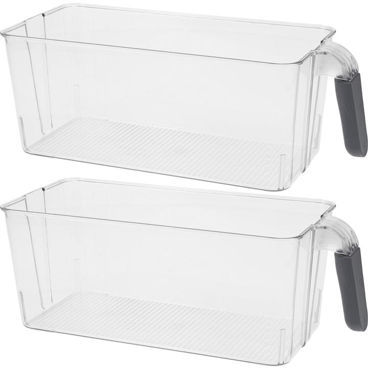 Immagine prodotto Excellent Houseware Contenitore per frigorifero con maniglia. 30 x 13 x 11 cm, set da 2