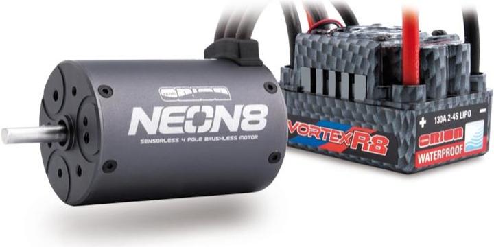 Produktbild Team Orion Combo NEON 8 WP(4P/2100kv/5mm shaft/R8 WP 130A ESC)