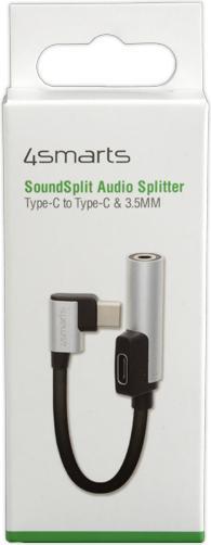 Immagine prodotto 4smarts Adattatore da USB-C a USB-C e jack da 3,5 mm (USB tipo C, 3,5 mm)
