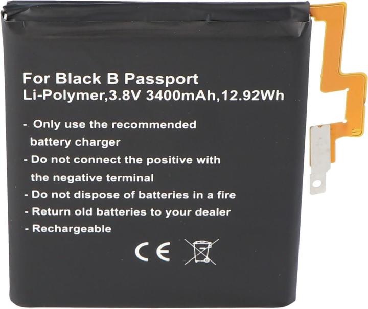 Actual product image AccuCell Battery Blackberry Passport, BAT-58107-003