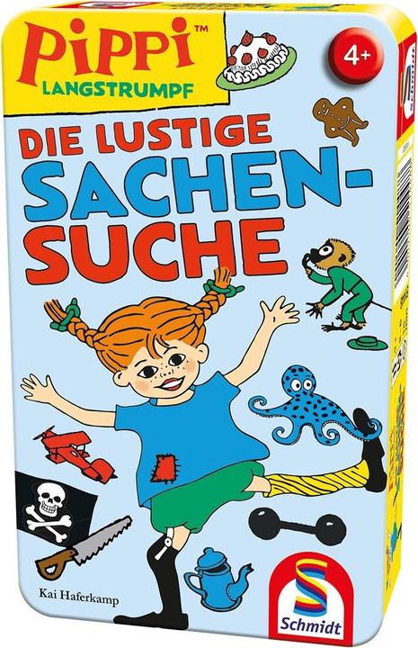 Actual product image Schmidt Spiele Pippi Longstocking The Funny Stuff Quest Metal Tin (German)