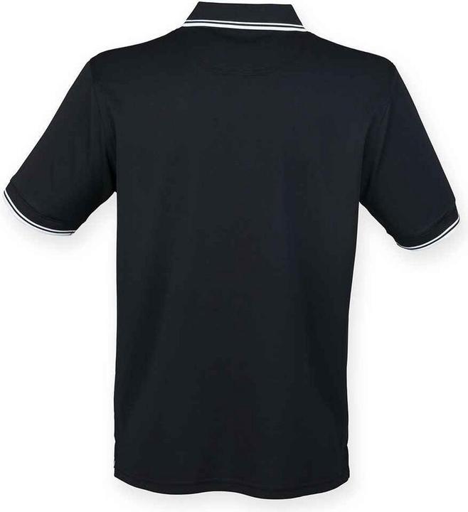 Actual product image Henbury Mens CoolPlus Tipped Polo Shirt (S)