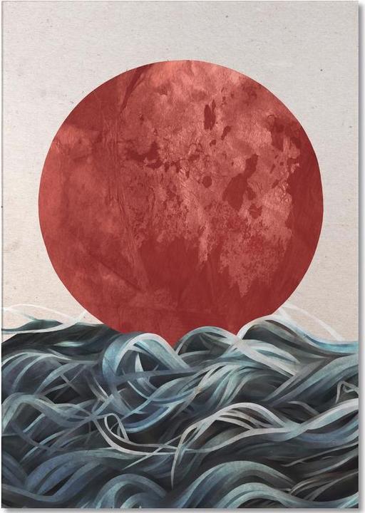 Actual product image Juniqe Sunrise in Japan - Abstract Landscapes (A5, Lined)